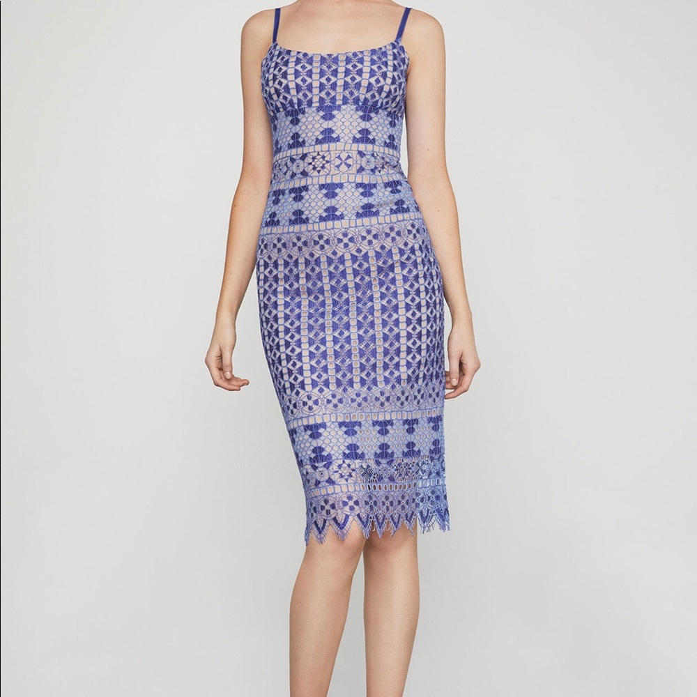 BCBG Alese Midi Dress Blue